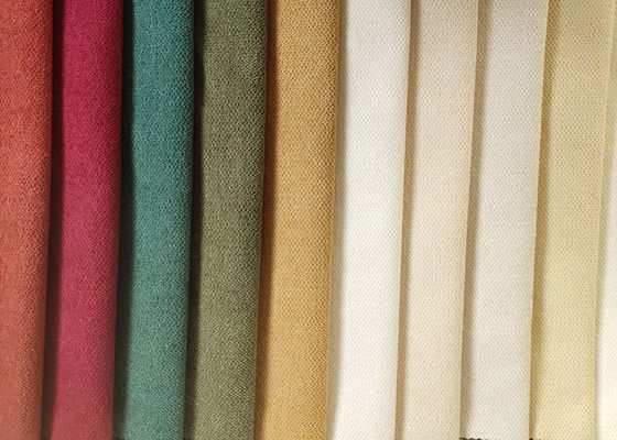 Polyester-Chenille-Polsterungs-Gewebe SGS einfaches Sofa Fabric 215gsm