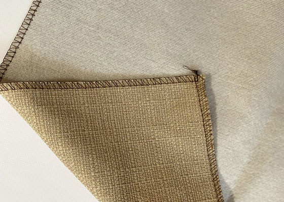 Beige Polsterung Sofa Fabric Linen Look Shrink beständig