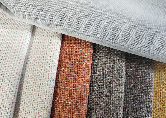 Polyester-Polsterungs-Sofa Fabric Linen Plain Dyed-Gewebe 100%