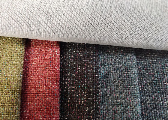 Polyester-Polsterungs-Sofa Fabric Linen Plain Dyed-Gewebe 100%