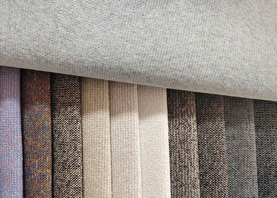 Färbte Polyester-Polsterung 100% Sofa Fabric Soft Plain Yarn Gewebe