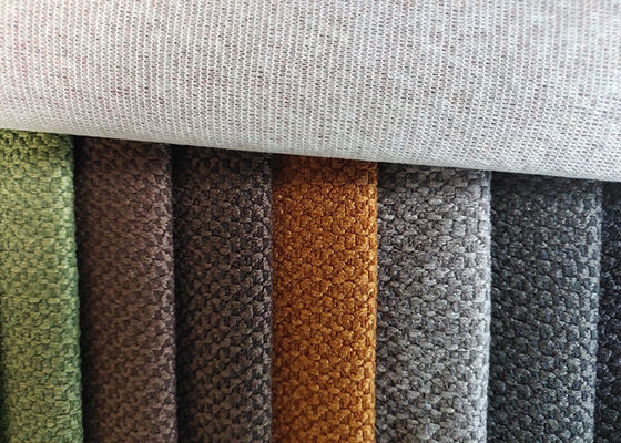 Chenille Sofa Linen Weave Upholstery Fabric schmelzbares 370gsm