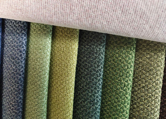 Chenille Sofa Linen Weave Upholstery Fabric schmelzbares 370gsm
