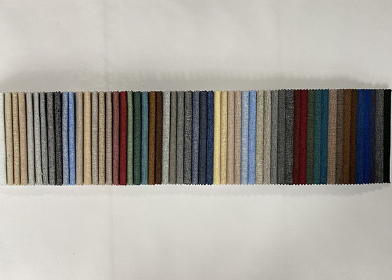 Einfacher Leinen-Polyester-Mischungs-Polsterungs-Stoff Sofa Fabrics 230gsm