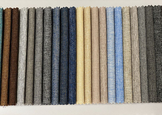 Einfacher Leinen-Polyester-Mischungs-Polsterungs-Stoff Sofa Fabrics 230gsm