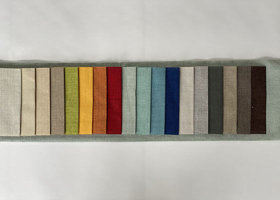 Schrumpfen Sie beständiges Leinen-Polyester-Möbel-Gewebe Sofa Fabrics 280gsm