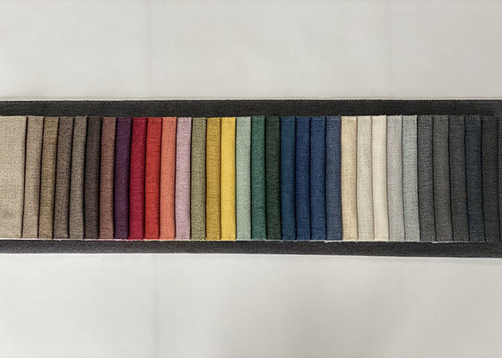 Einfaches Leinenpolsterungs-Gewebe, buntes Polyester Sofa Fabric