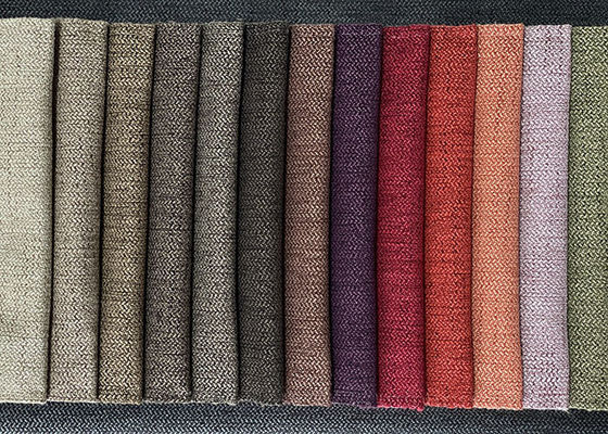 Einfaches Leinenpolsterungs-Gewebe, buntes Polyester Sofa Fabric