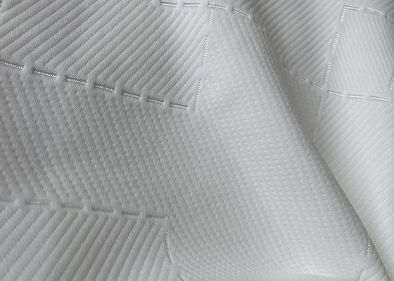 Spinnen Sie gefärbte Polyester-Maschenware des Polyester-Matratzen-Gewebe-Jacquardwebstuhl-100