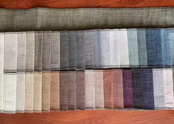 Einfache Art 100% Sofa-Polyester-Leinen-Sofa Fabrics 347gsm