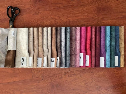Veloursleder Sofa Fabric Embossed Bronzing Upholstery für Auto-Abdeckung